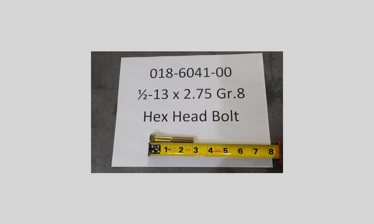 1/2-13 x 2.75 Gr.8 Hex Head Bolt