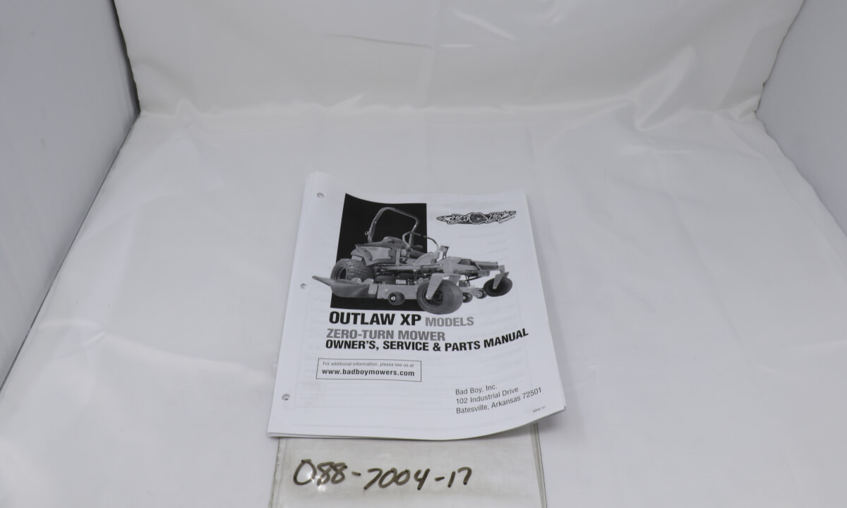 2017 Outlaw XP Owner's Manual
