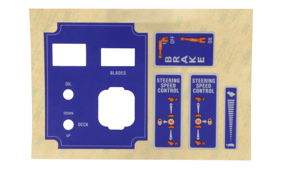 5 piece Decal - Pup/Lightning