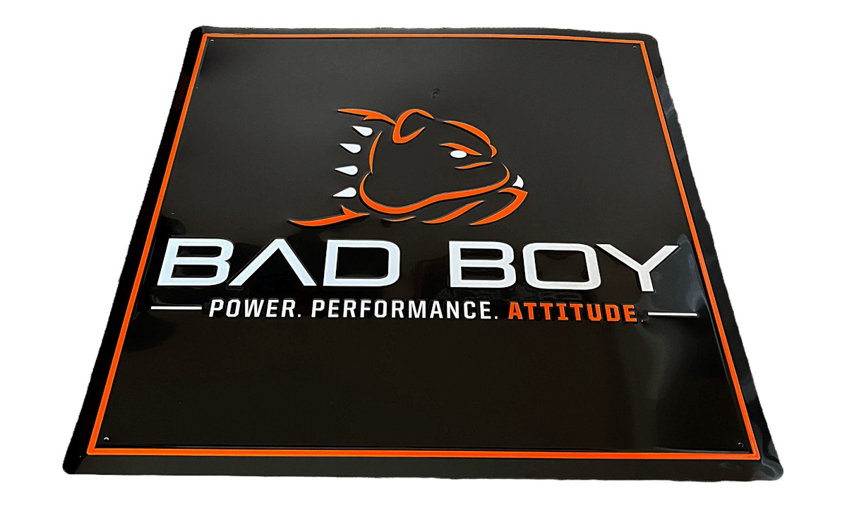 30x30 Square Metal Power-Performance-Attitude Sign