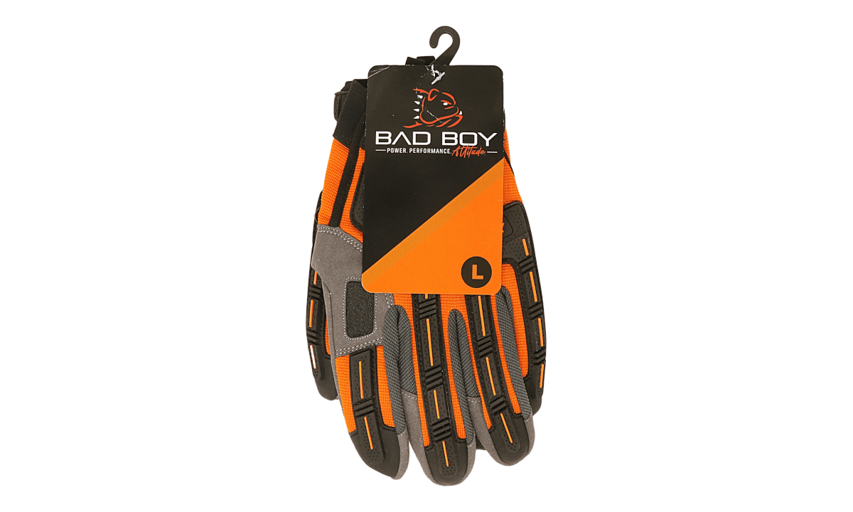 Large Orange/Black Gloves