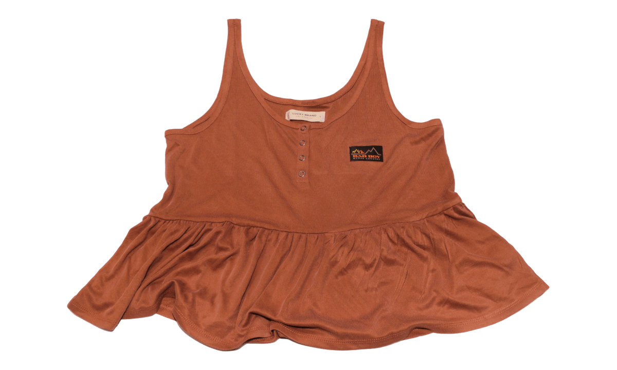 XL- Mauve Ladies Mountain Patch Sleeveless Top