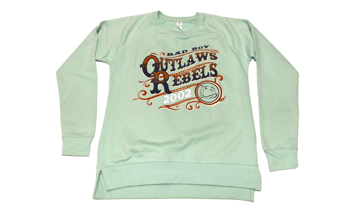 XSmall - BBM Mint Outlaw/Rebels Ladies Sweatshirt