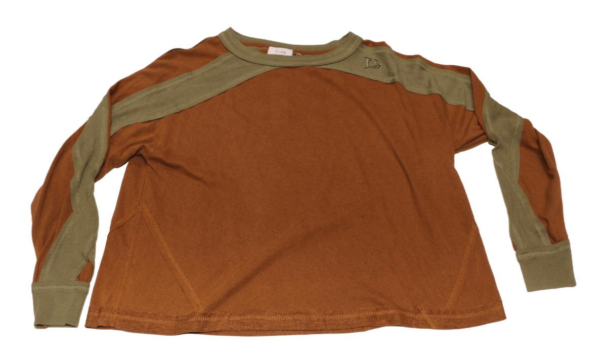 S/M - BBM Rust/Army Ladies Dolman Long Sleeve