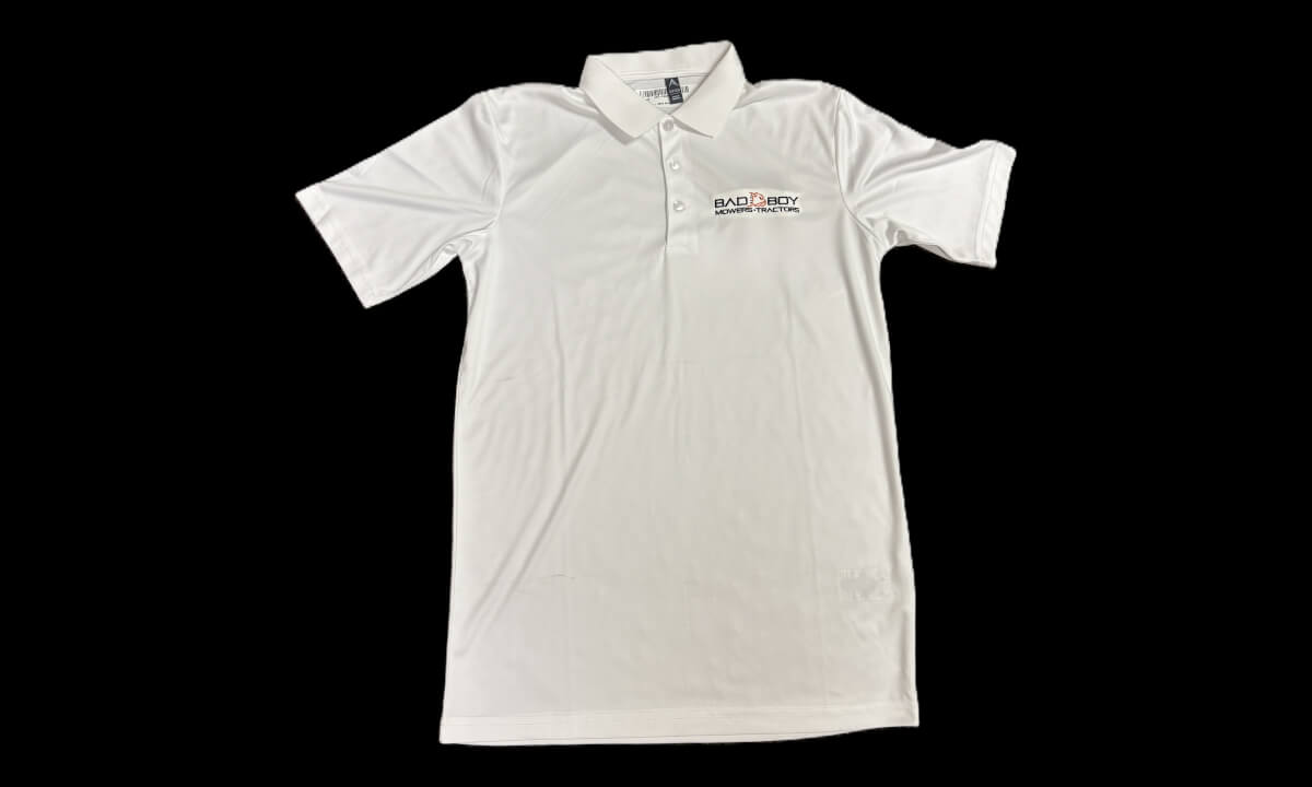 XL - White Antiqua Flex Polo