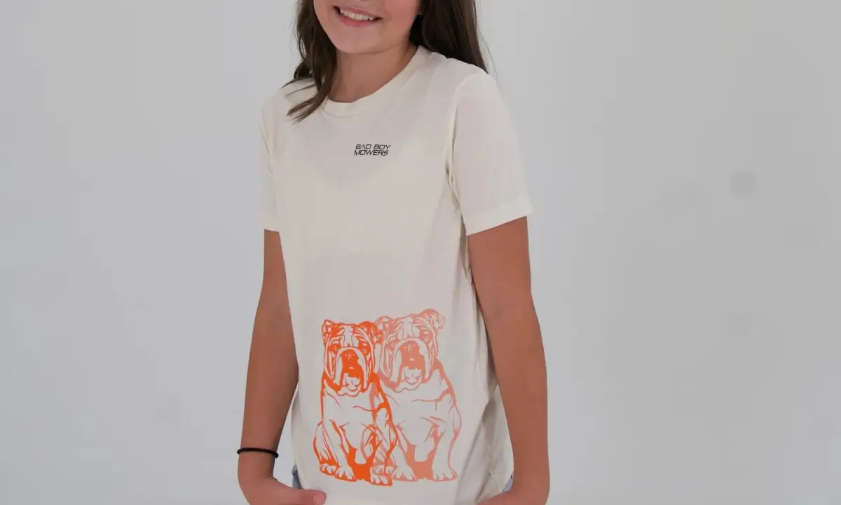 XL - Kids Heather Natural Bulldog