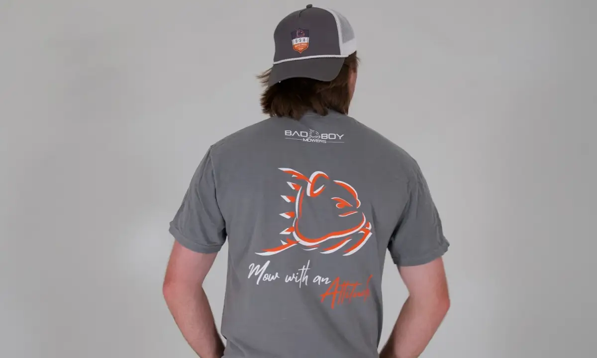 XL - Men's Grey Mow With An Attitude Pocket T