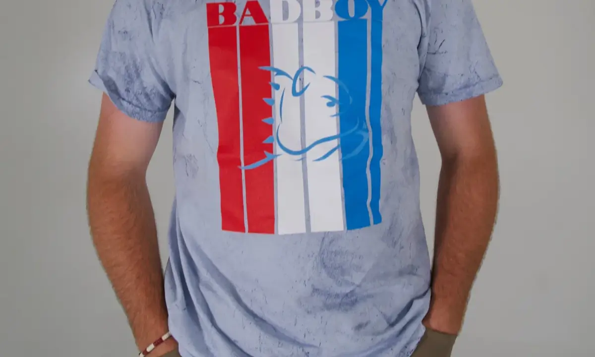 3XL - Mens Red / White / Blue Bulldog Logo