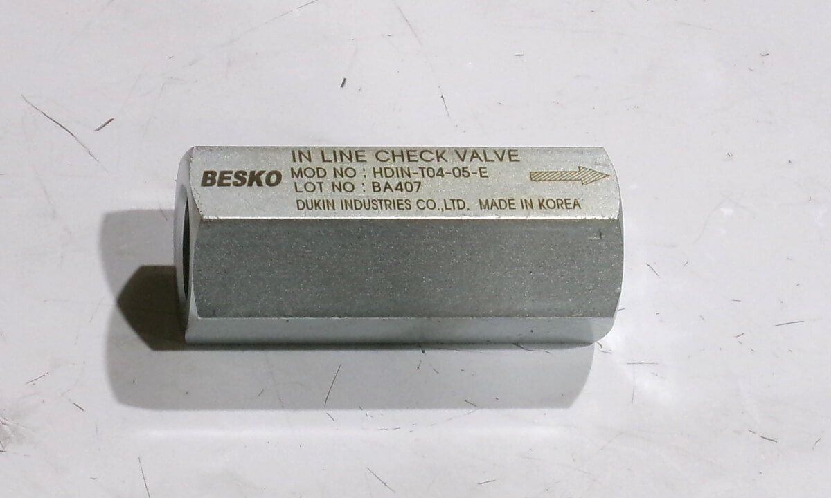 CHECK VALVE HEX for BBH400