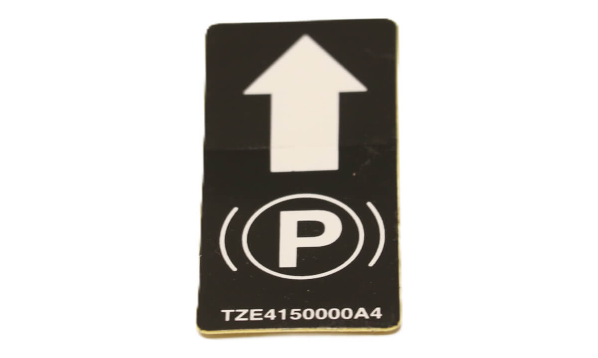 LABEL, PARKING BRAKE