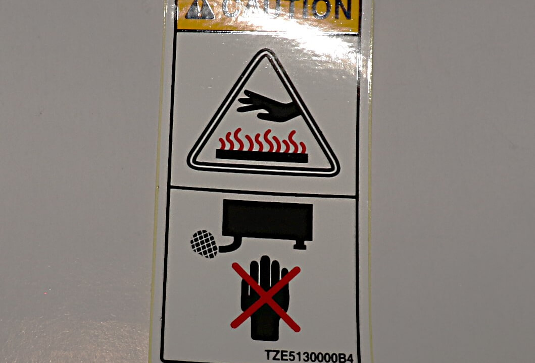 NAME PLATE, CAUTION for BB2024H/BB3026H/BB4025H/
